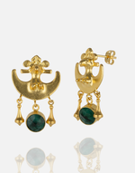 Load image into Gallery viewer, Golden Eclipse Earrings