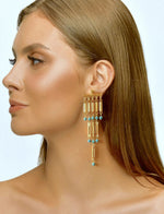 Cargue la imagen en el visor de la galería, Chandelier Statement Earrings - Aquadan.co