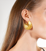 Load image into Gallery viewer, Golden Ripple Studs