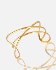 Eternal Bracelet with hand-crafted 24k gold plating over nickel-free brass.