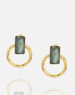 Load image into Gallery viewer, Chakra Earring in 24k gold plate over nickel-free brass with tarnish-resistant finish.

