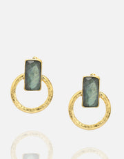 Chakra Earring in 24k gold plate over nickel-free brass with tarnish-resistant finish.