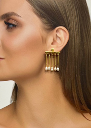 Pearl Mid Drop Earrings