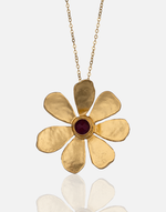 Cargue la imagen en el visor de la galería, Collar de flor de orquídea dorada
