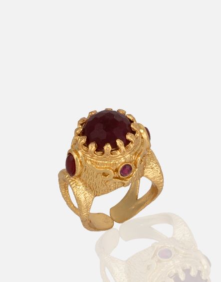 Anillo de declaración de lazuli