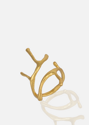 24K gold plated RG00245 adjustable ring by Aquadan.co inspired by mythologies.