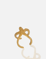 Cargue la imagen en el visor de la galería, 24K gold plated adjustable ring RG00287 inspired by ancient mythologies.
