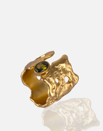 Load image into Gallery viewer, adjustable 24K gold plated RG00307 ring inspired by Hellenistic art
