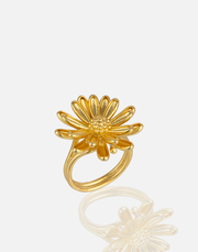 24K gold plated Aquadan.co adjustable ring RG00324 with Hellenistic-inspired design.