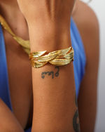 Load image into Gallery viewer, Feelings Leaf Cuff
