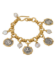 Coins with pearls Charming Bracelet - Aquadan.co