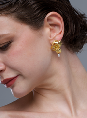 Love Flower Pearl Earring