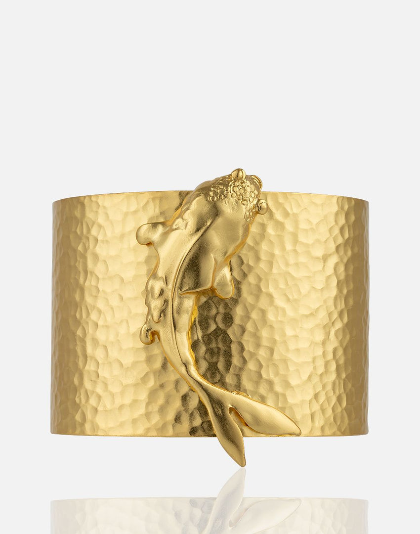 Gold Koi Fish Cuff - Aquadan.co