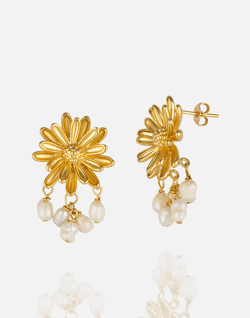Golden Daisy Pearl Drops - Aquadan.co