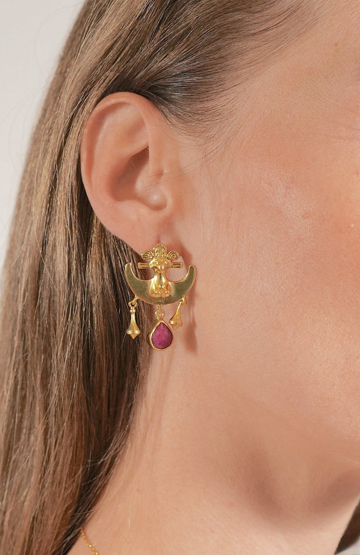 Golden Eclipse Earrings - Aquadan.co