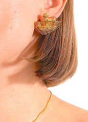 Golden Sphinx Majesty Earrings - Aquadan.co