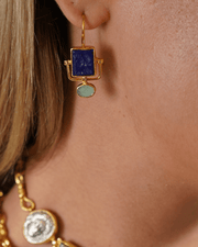 Lapis Serenity Drop Earrings - Aquadan.co