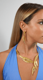 Cargue la imagen en el visor de la galería, Leafs Choker Necklace - Aquadan.co