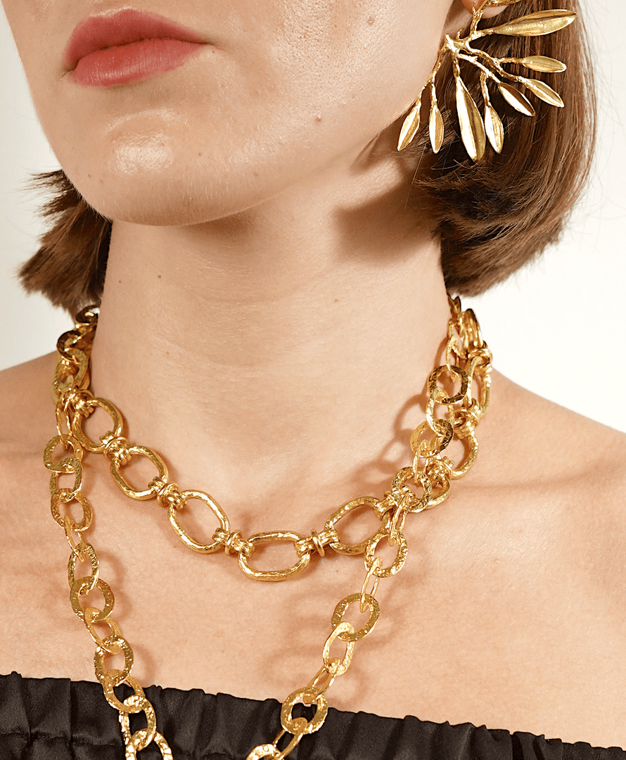 Links Gold Necklace - Aquadan.co