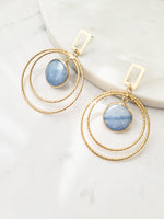 Load image into Gallery viewer, Turquoise Circle Earring
